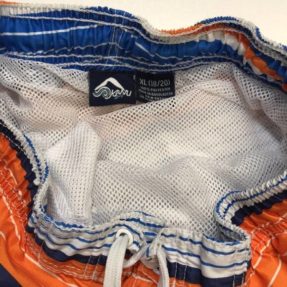 KANU SURF - BOYS XL Orange / Blue Swimsuit - Picture 3 of 3